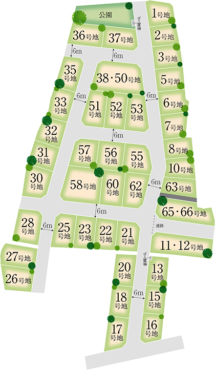 紀伊ニュータウン2区画図