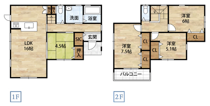 桃山町市場3号間取り