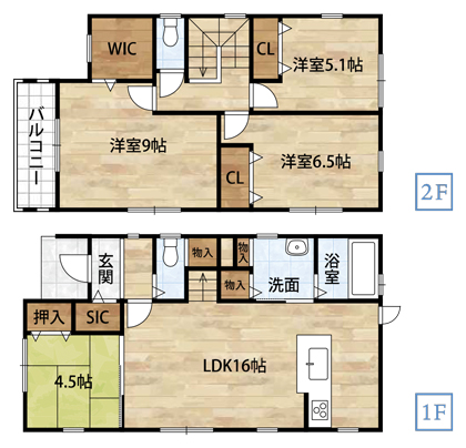 桃山町市場1号間取り