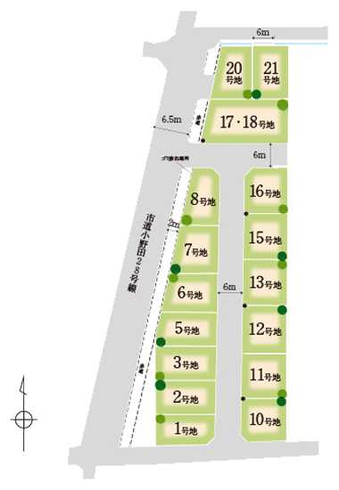 亀川中学校西NT区画図